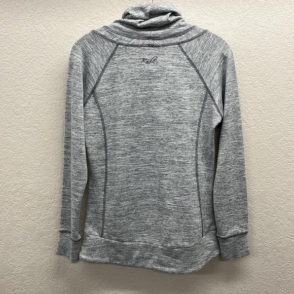 Kuhl Pullover Cowl Neck Knit Sweatshirt S in Gray - Picture 6 of 7